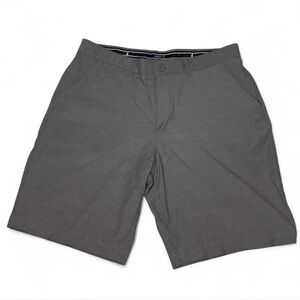 Johnnie-O Gray Solid Golf Performance Shorts